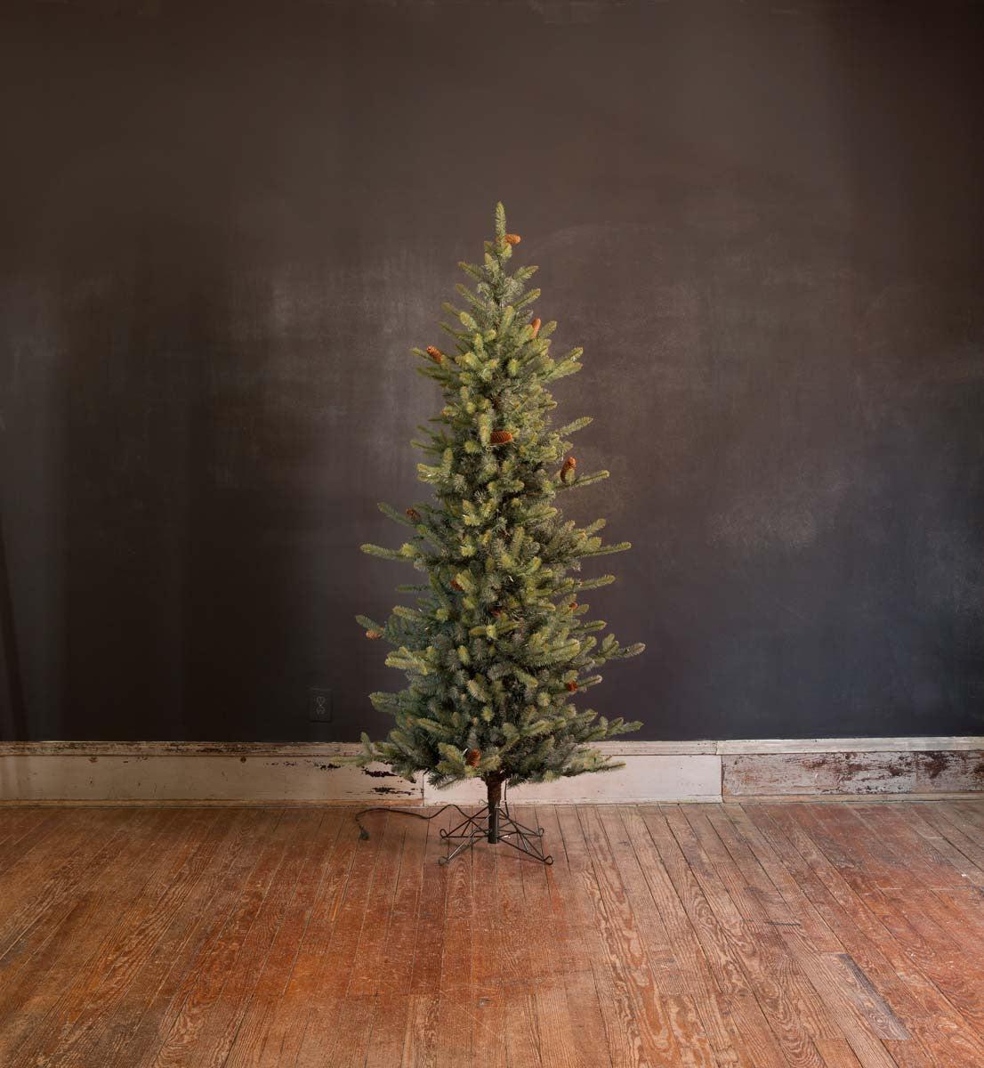 Park Hill Blue Spruce, Slim Christmas Tree, 7.5'-Christmas Tree-tbgypsysoul