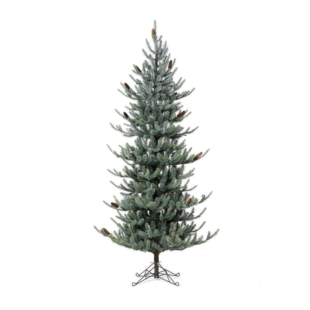 Park Hill Blue Spruce, Slim Christmas Tree, 7.5'-Christmas Tree-tbgypsysoul