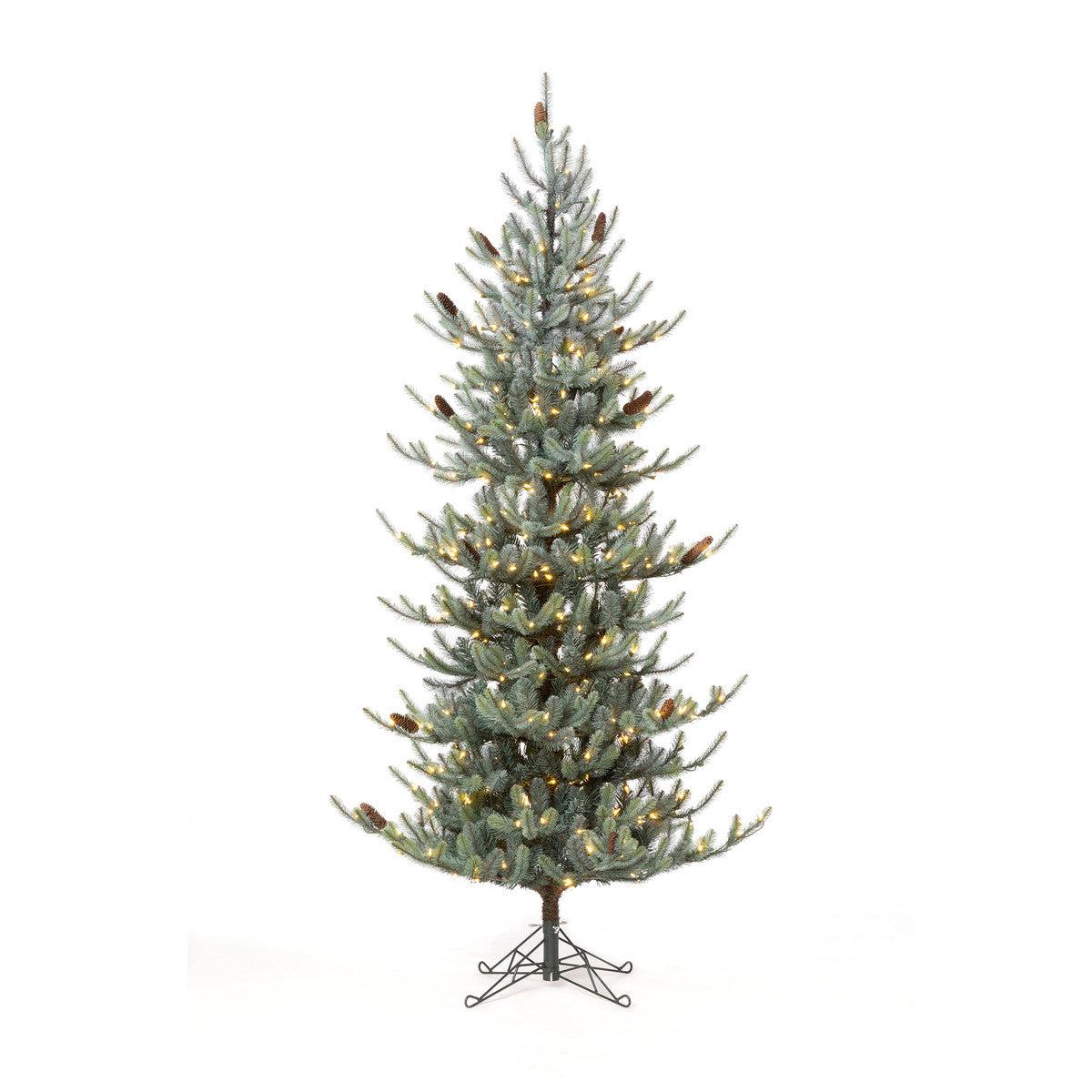 Park Hill Blue Spruce, Slim Christmas Tree, 7.5'-Christmas Tree-tbgypsysoul