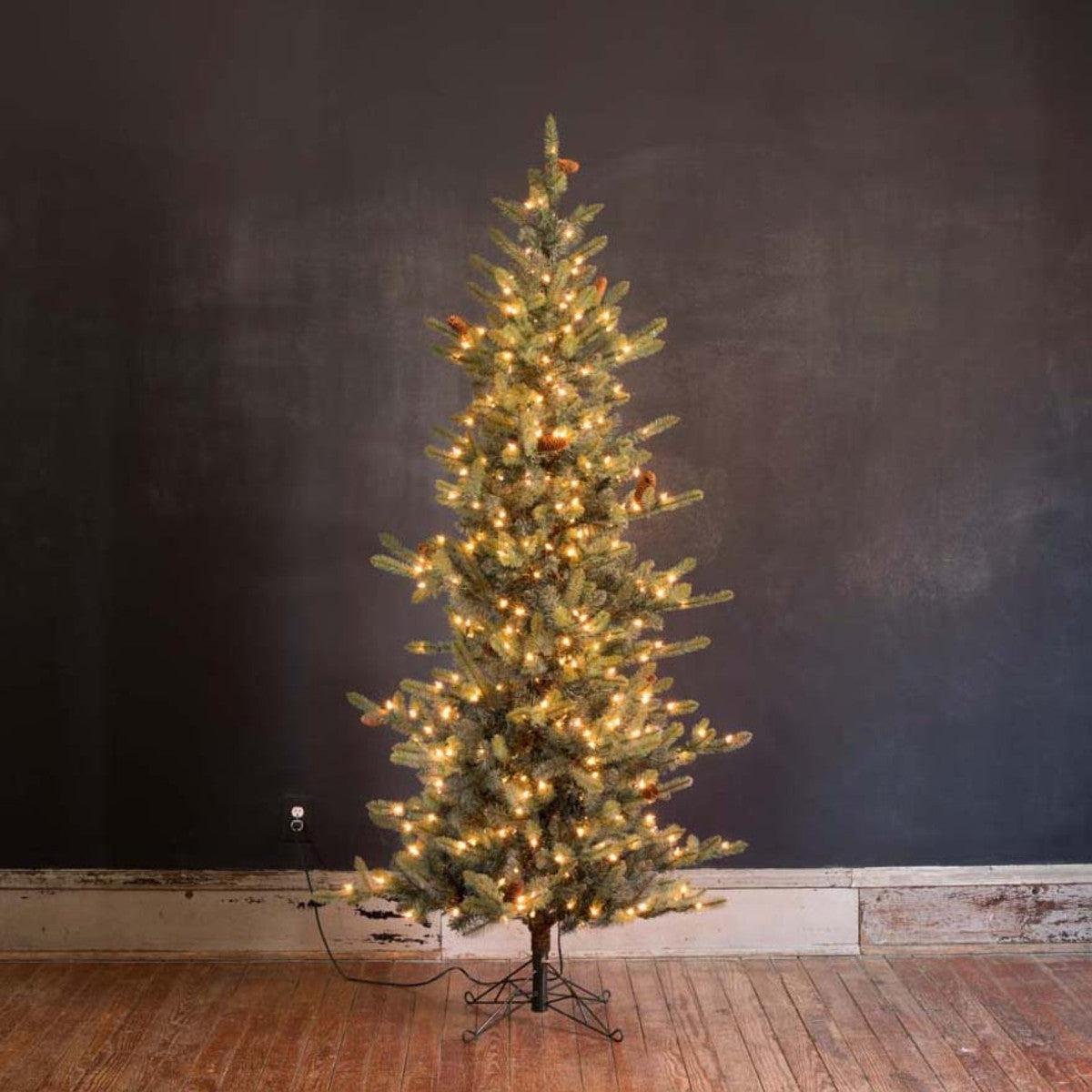 Park Hill Blue Spruce, Slim Christmas Tree, 7.5'-Christmas Tree-tbgypsysoul