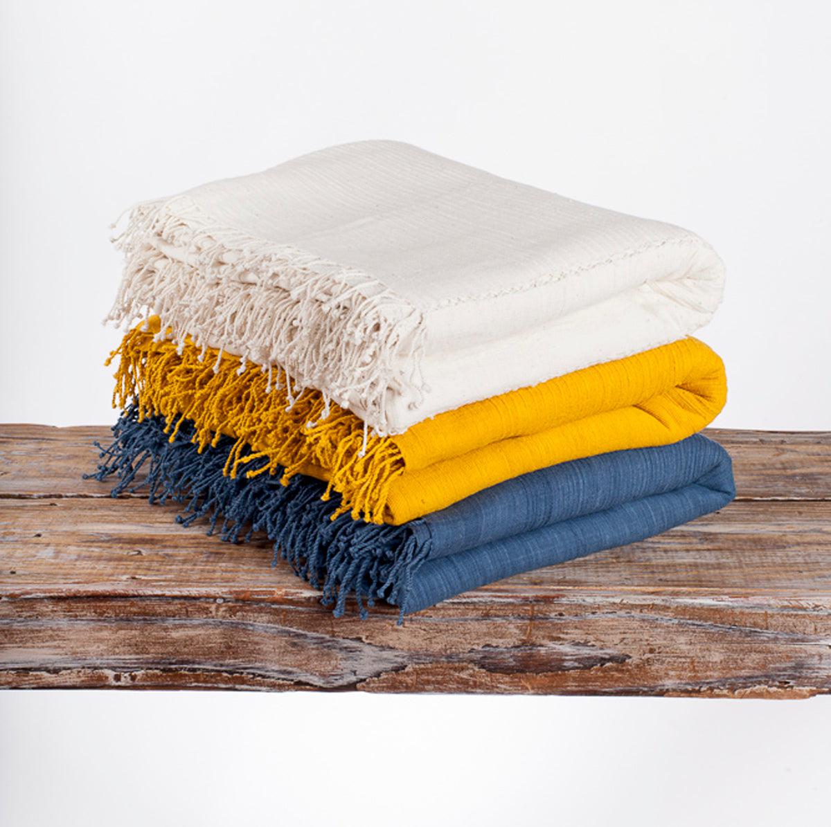 3 Panel Solid Cotton Blanket-Bedding-tbgypsysoul