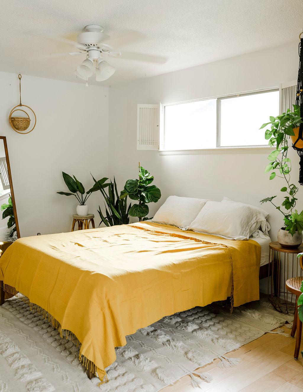 3 Panel Solid Cotton Blanket-Bedding-tbgypsysoul