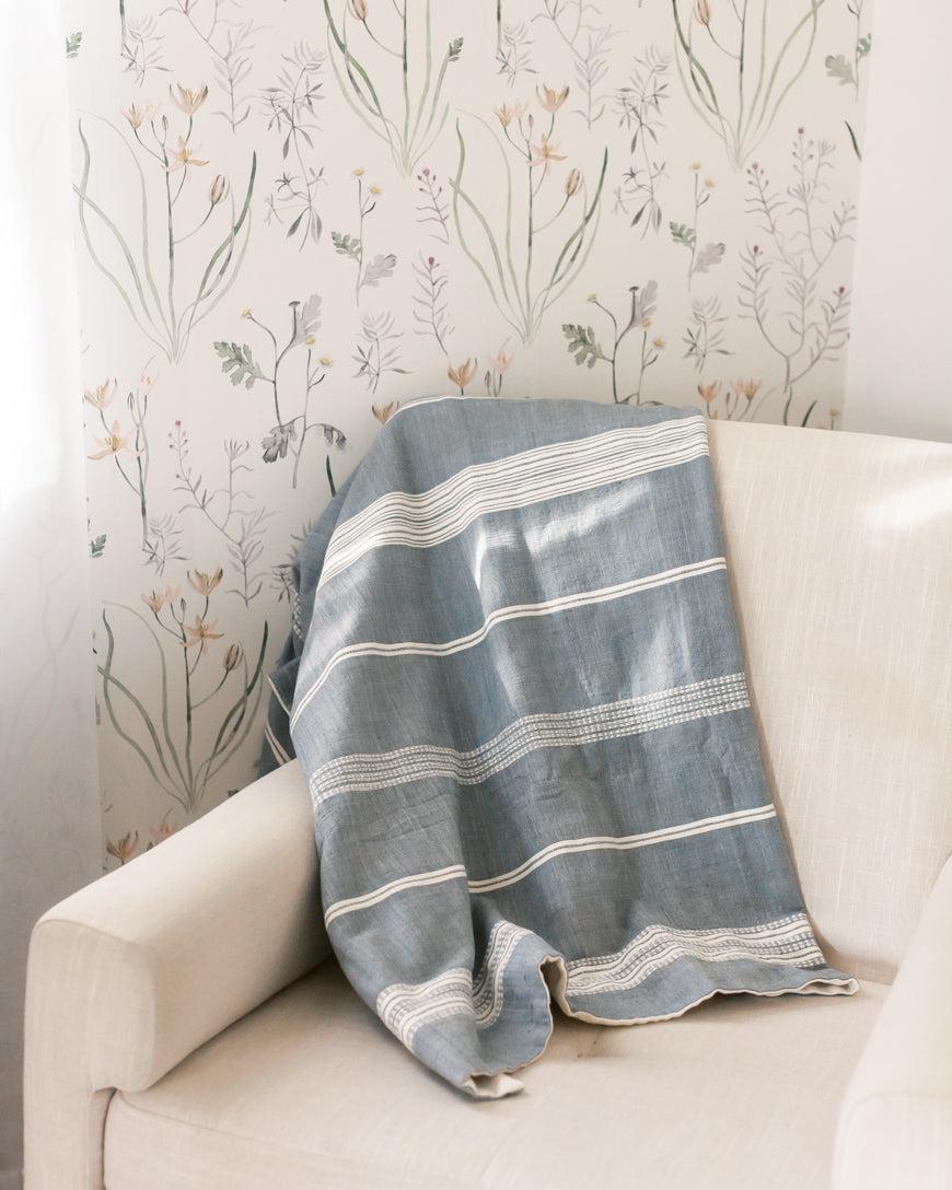 Aden Cotton Reversible Baby Blanket-Baby & Toddler-tbgypsysoul