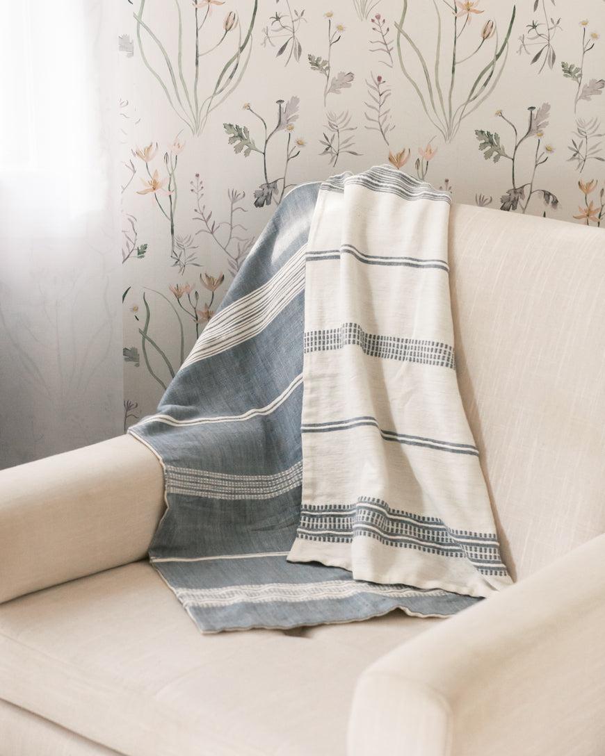 Aden Cotton Reversible Baby Blanket-Baby & Toddler-tbgypsysoul