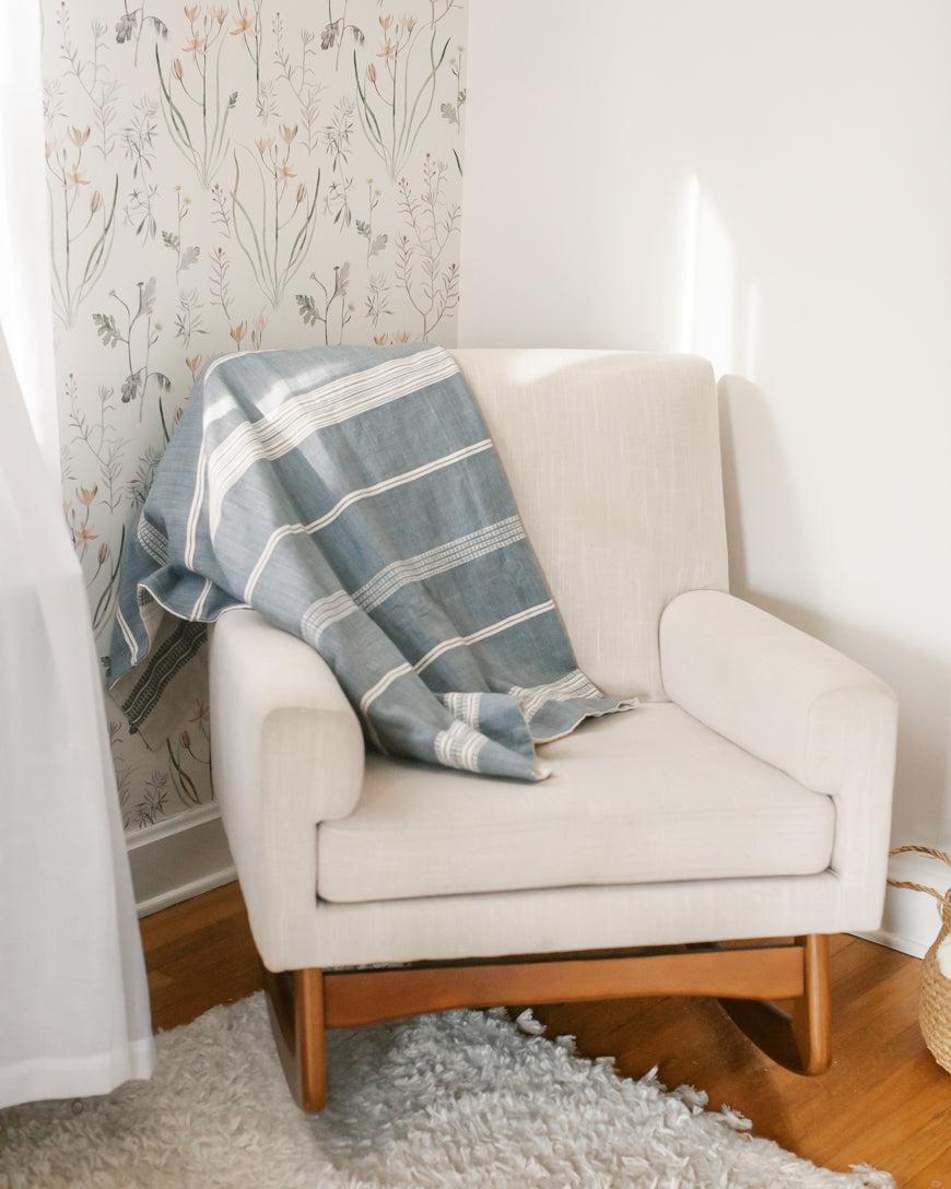 Aden Cotton Reversible Baby Blanket-Baby & Toddler-tbgypsysoul