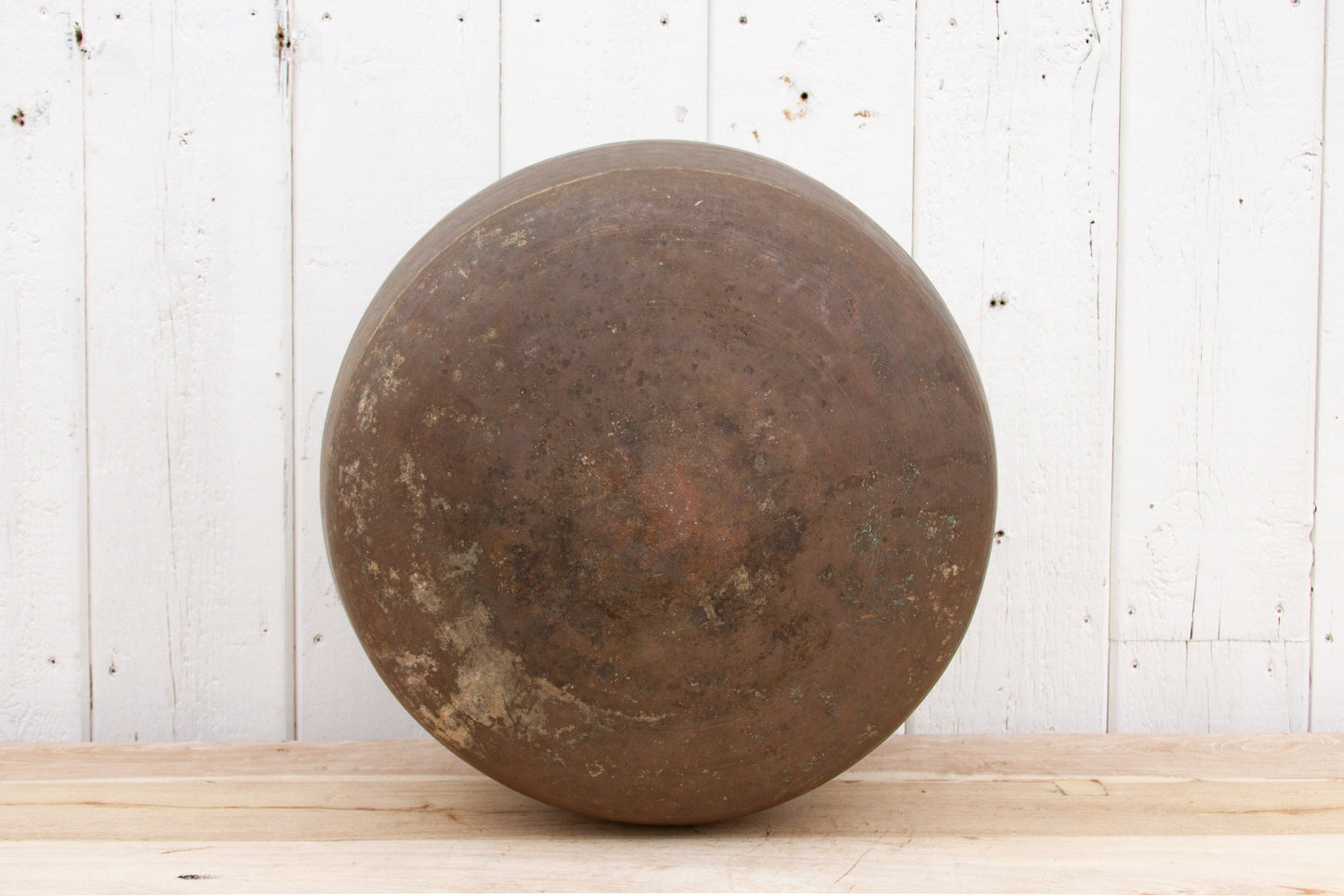 Aged Bronze Color Indian Water Container-Antique Planter-tbgypsysoul