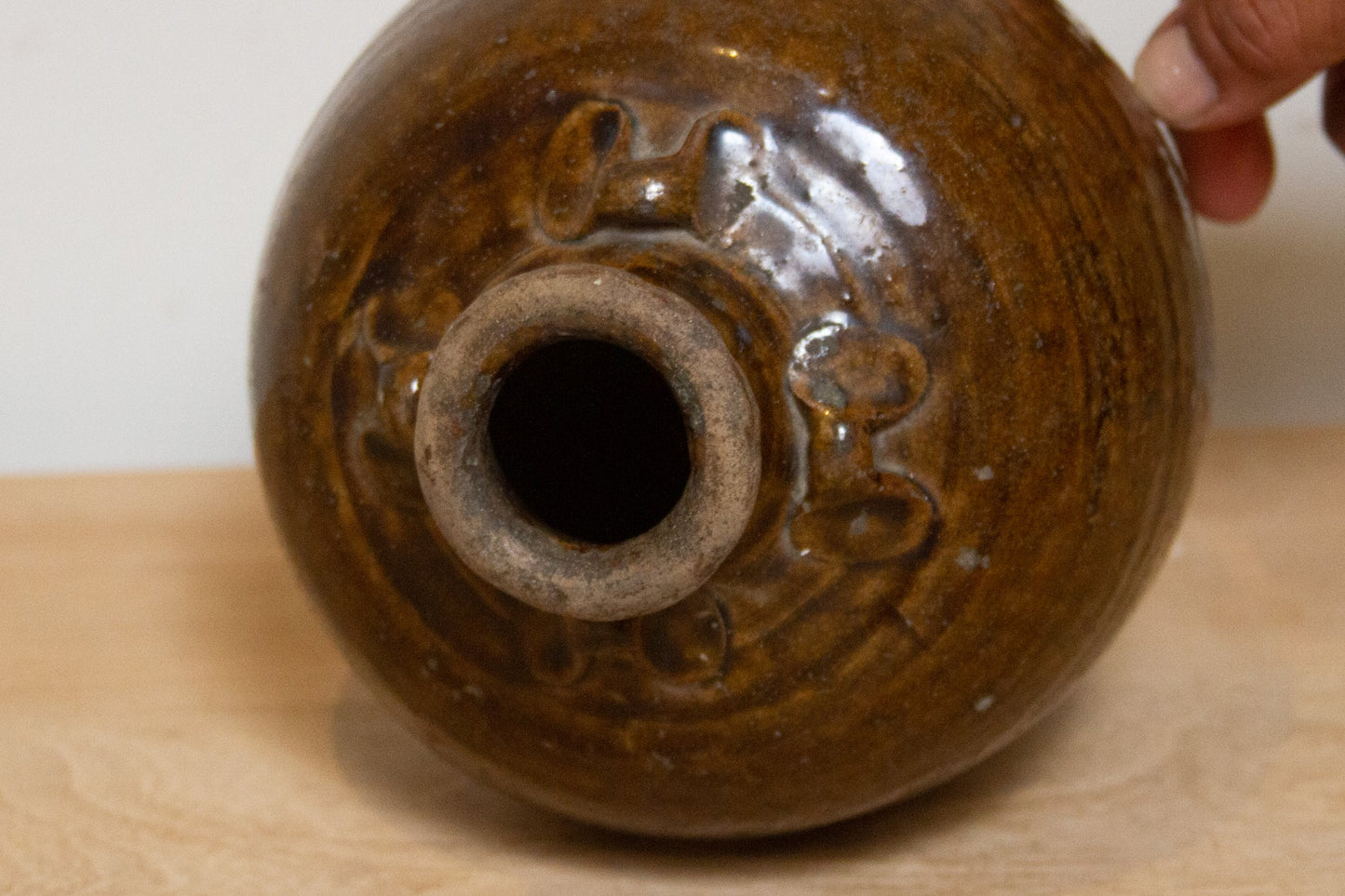 Aged Wine Stoneware Vessel-Accents-tbgypsysoul