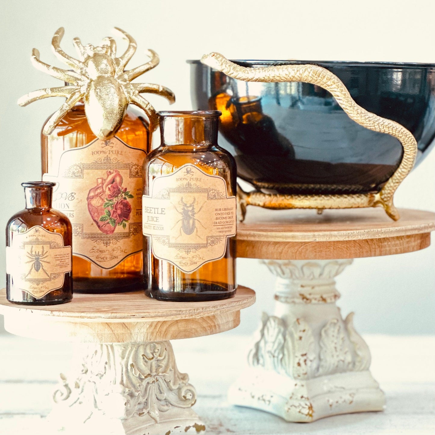 APOTHECARY VASE TRIO