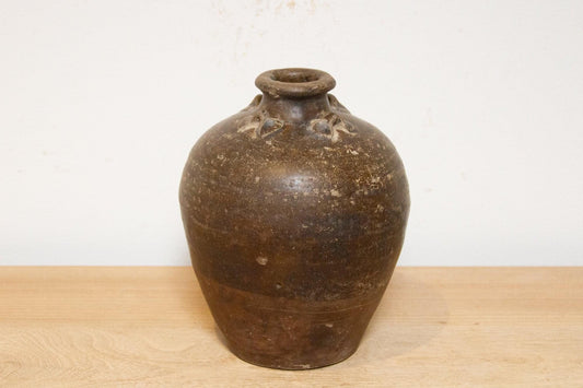 Antique Burmese Ceramic Martaban Vase-Accents-tbgypsysoul