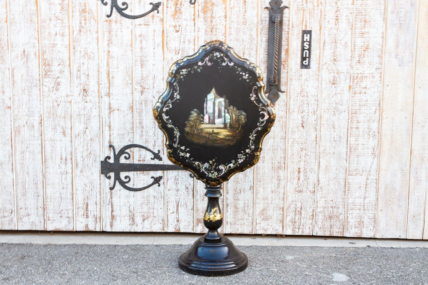 Antique French Mother of Pearl Inlaid Table-Furniture-tbgypsysoul