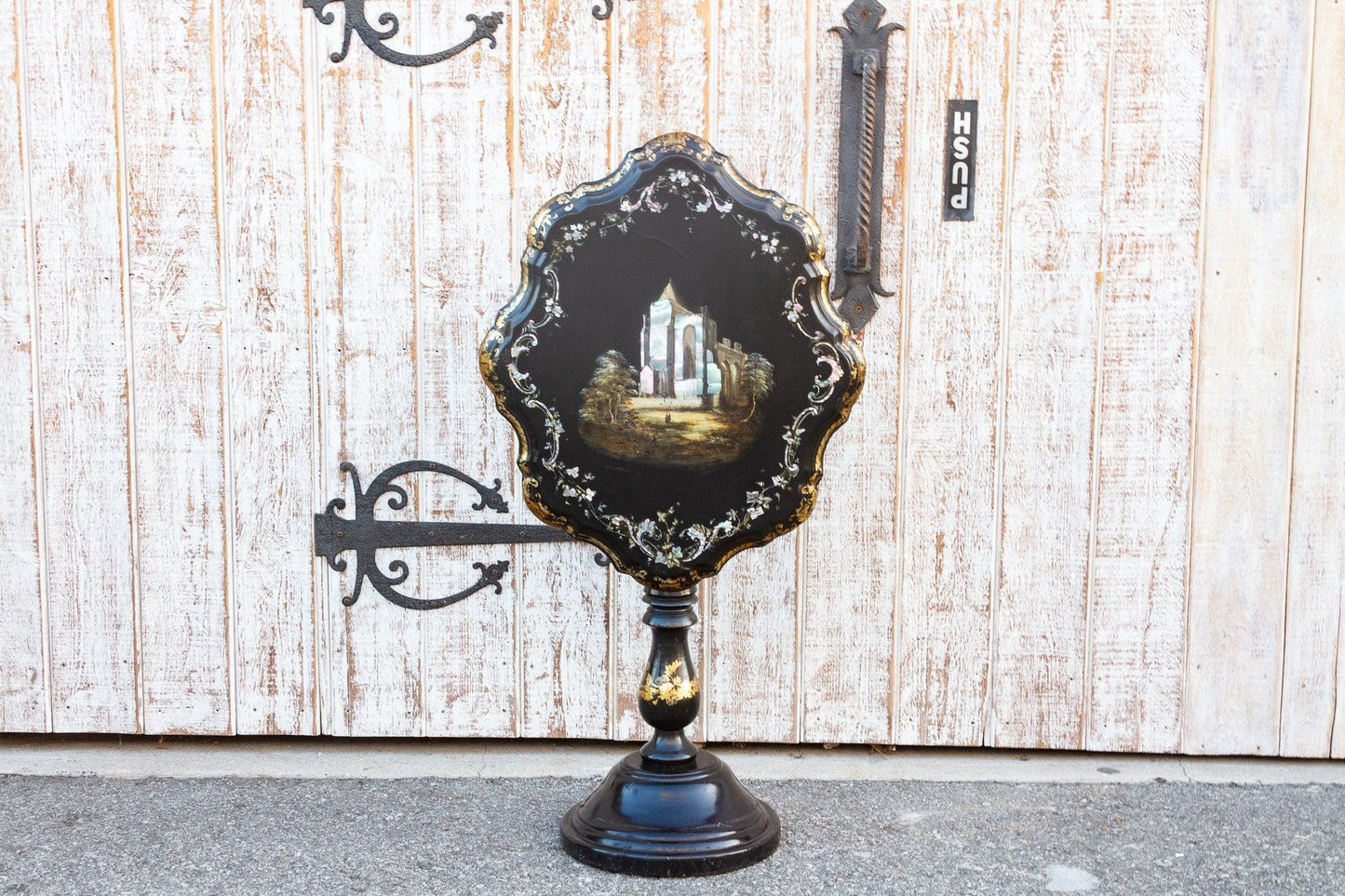 Antique French Mother of Pearl Inlaid Table-Furniture-tbgypsysoul