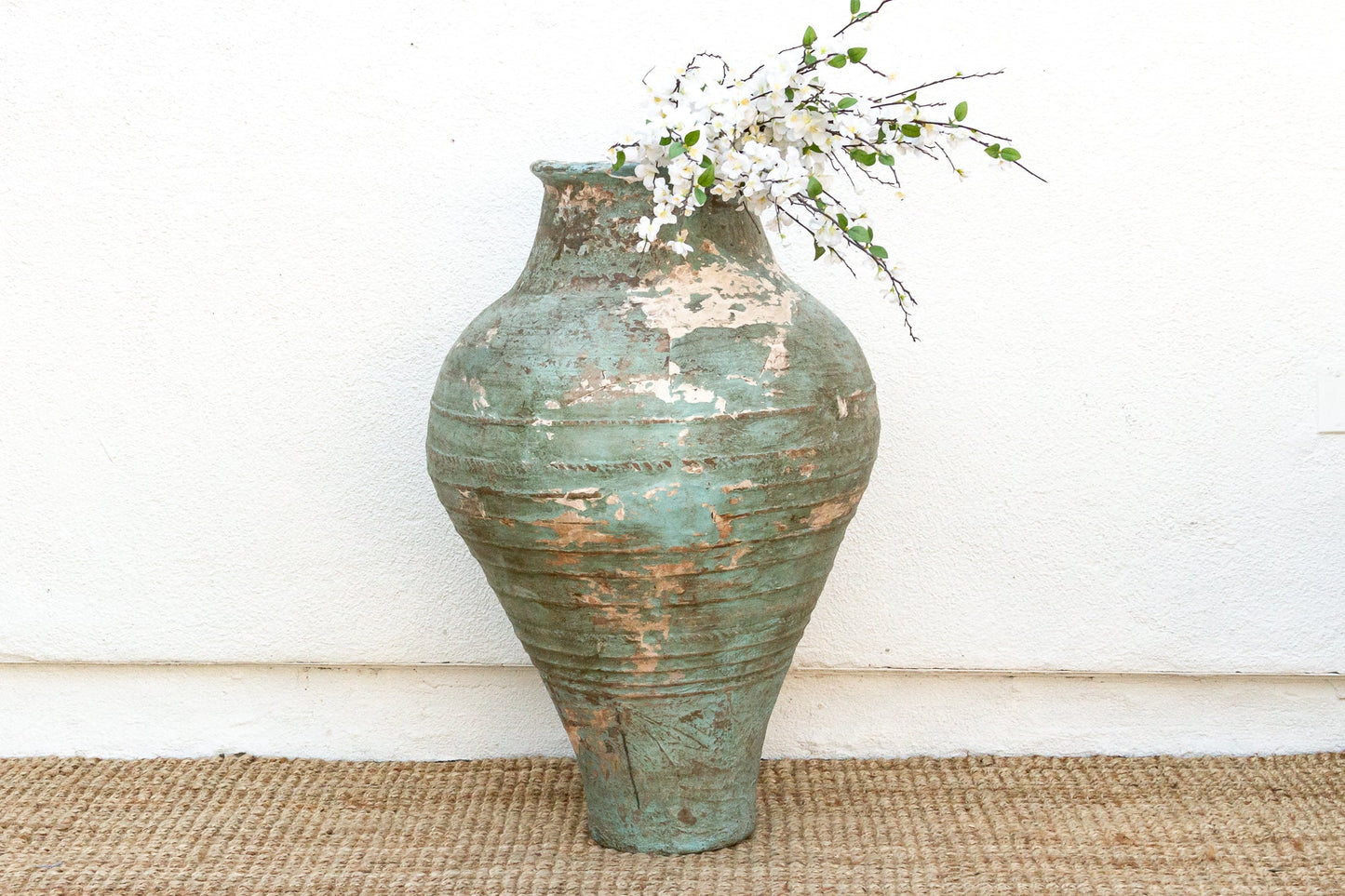 Antique Monumental Mediterranean Pottery Jar-Vase-tbgypsysoul