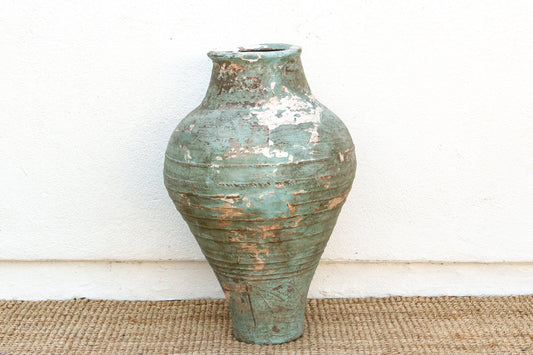 Antique Monumental Mediterranean Pottery Jar-Vase-tbgypsysoul