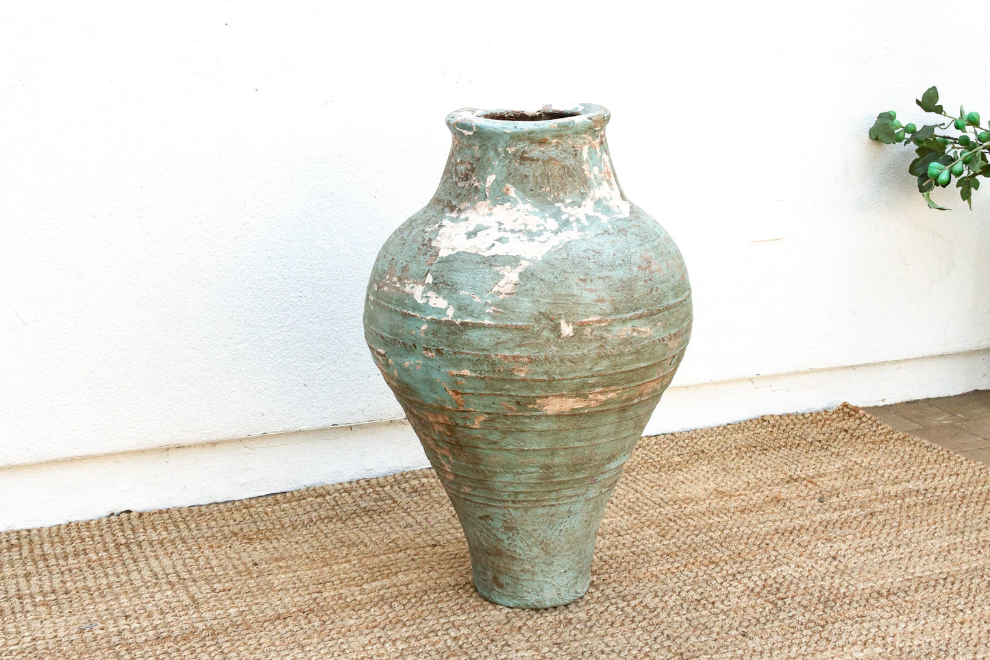 Antique Monumental Mediterranean Pottery Jar-Vase-tbgypsysoul