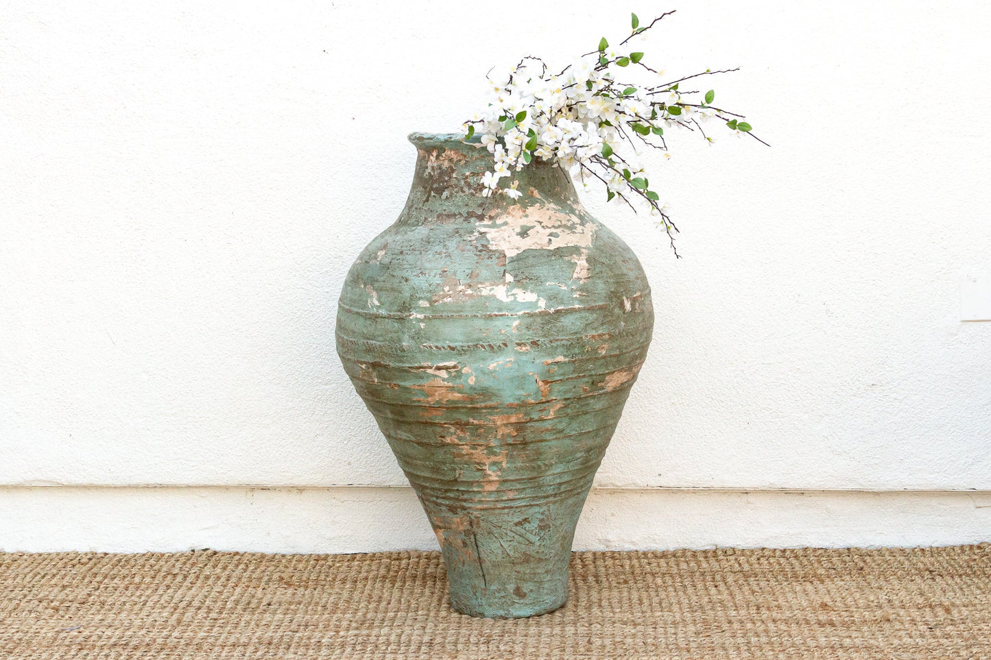 Antique Monumental Mediterranean Pottery Jar-Vase-tbgypsysoul