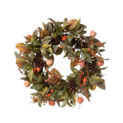 Autumn Persimmon Wreath-tbgypsysoul