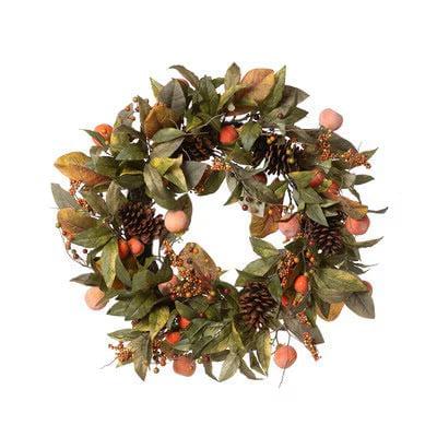 Autumn Persimmon Wreath-tbgypsysoul