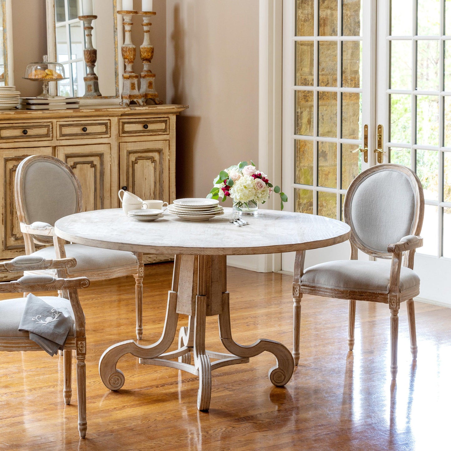 Avignon Round Foyer Table-Dining Table-tbgypsysoul