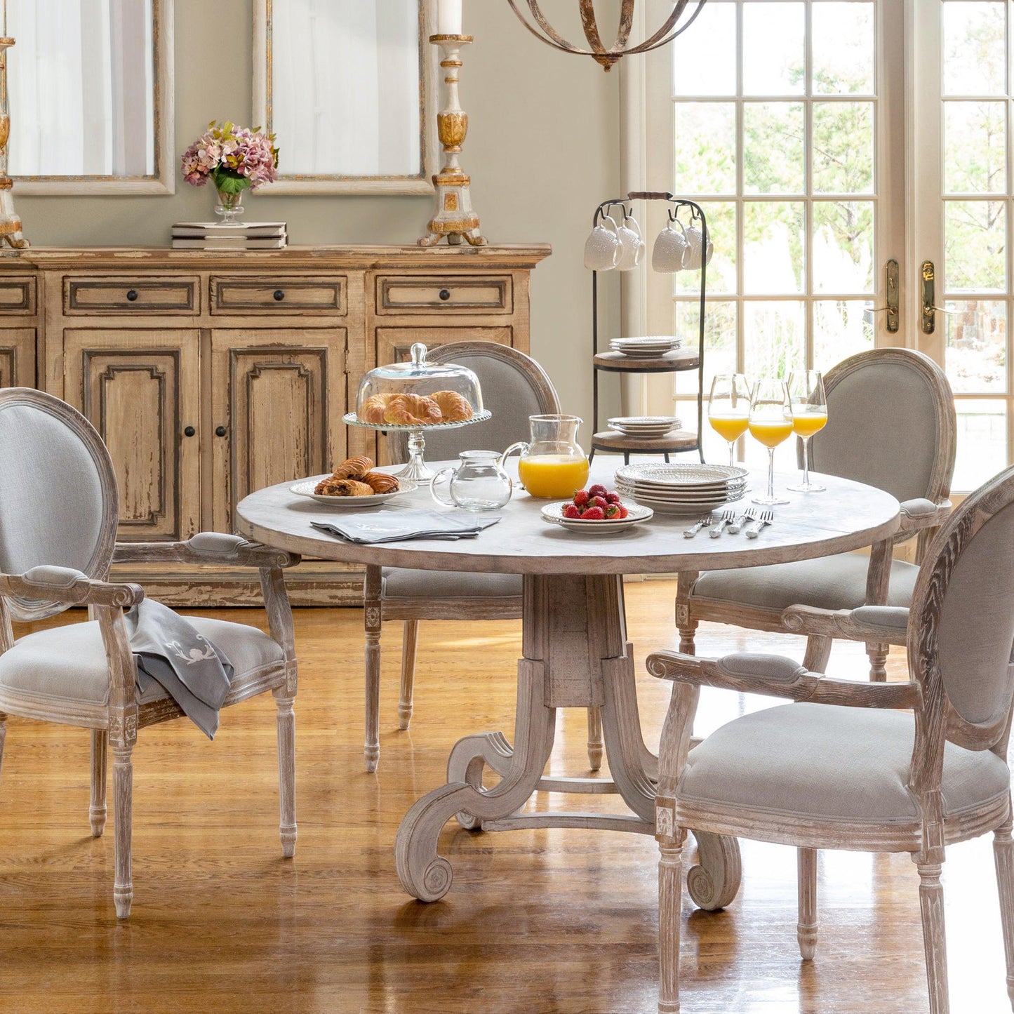 Avignon Round Foyer Table-Dining Table-tbgypsysoul