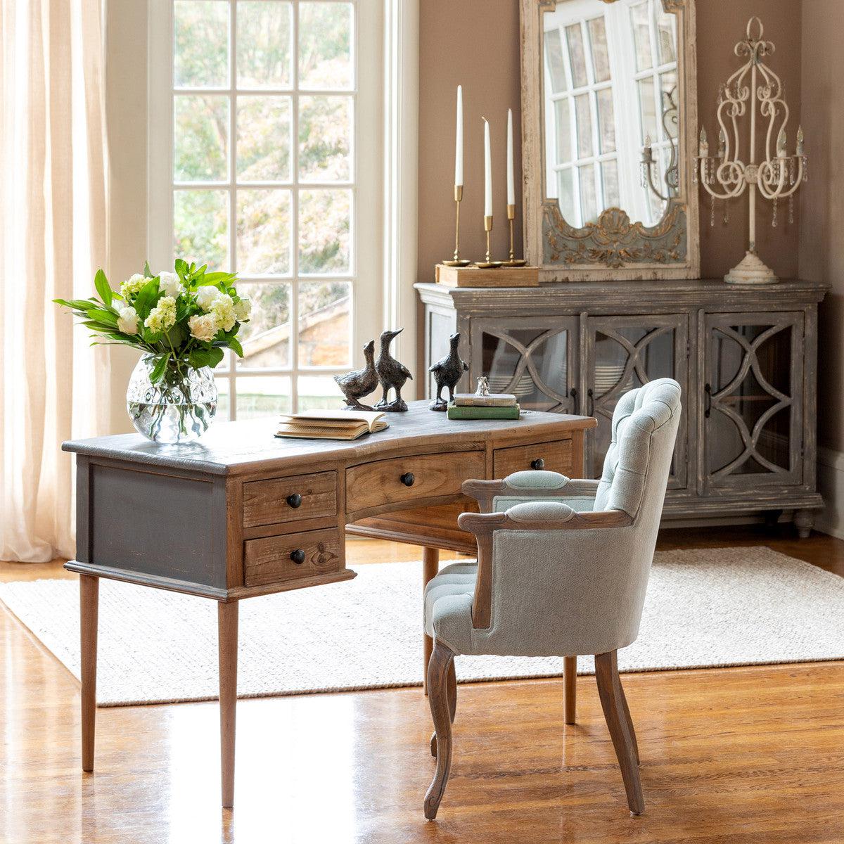 Babette Upholstered Vanity Chair-Accent Chair-tbgypsysoul