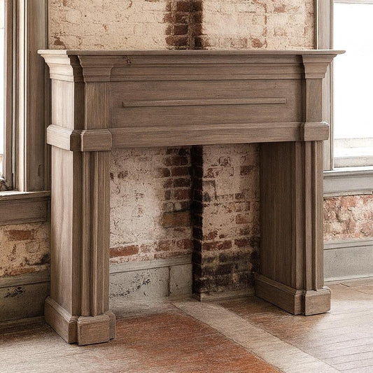 Berkshires Mantle, Driftwood-Fireplace Mantle-tbgypsysoul