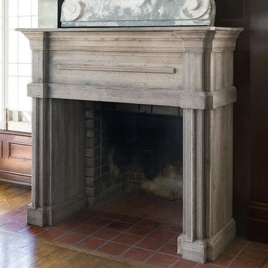 Berkshires Mantle, Driftwood-Fireplace Mantle-tbgypsysoul