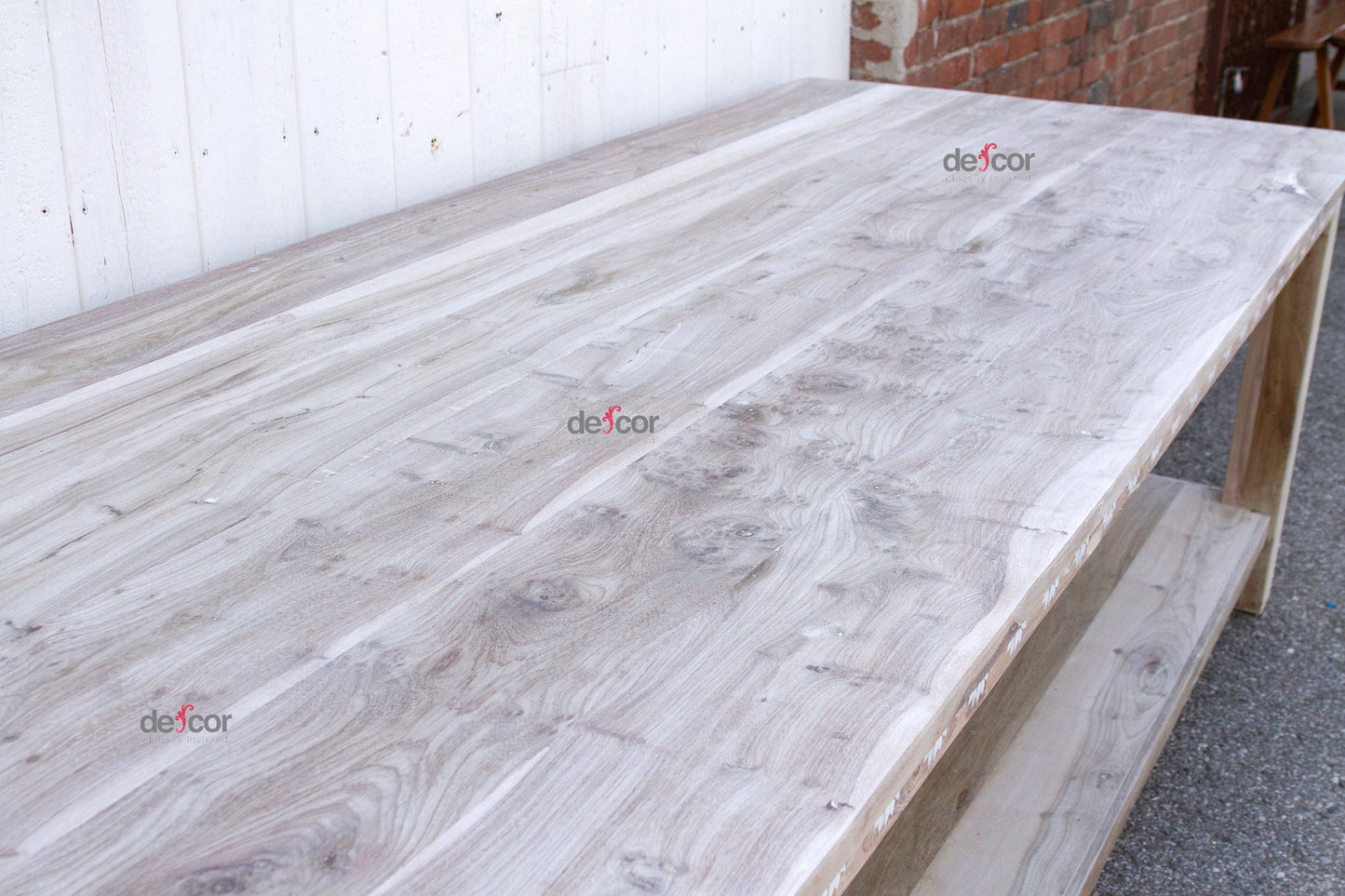 Bleached Teak Mother of Pearl Blossom Table-Entryway Table-tbgypsysoul