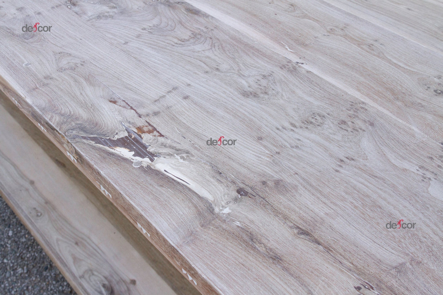 Bleached Teak Mother of Pearl Blossom Table-Entryway Table-tbgypsysoul