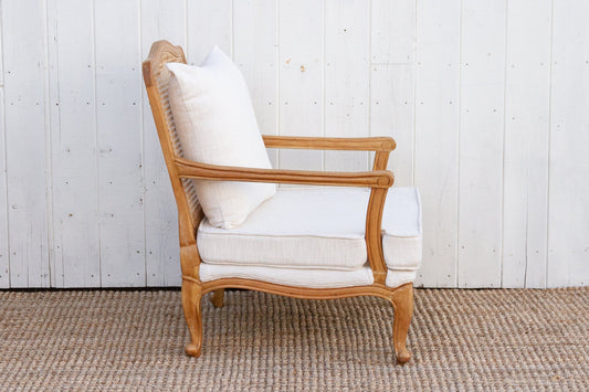 Bleached Wood French Country Armchair-tbgypsysoul