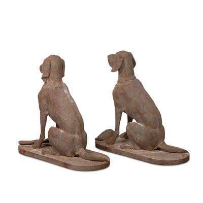 Cast Iron Hound Pair, Set of 2-tbgypsysoul