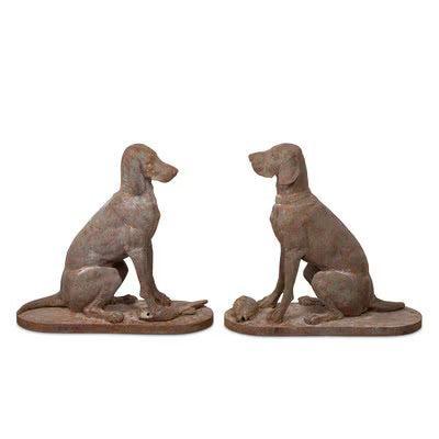 Cast Iron Hound Pair, Set of 2-tbgypsysoul