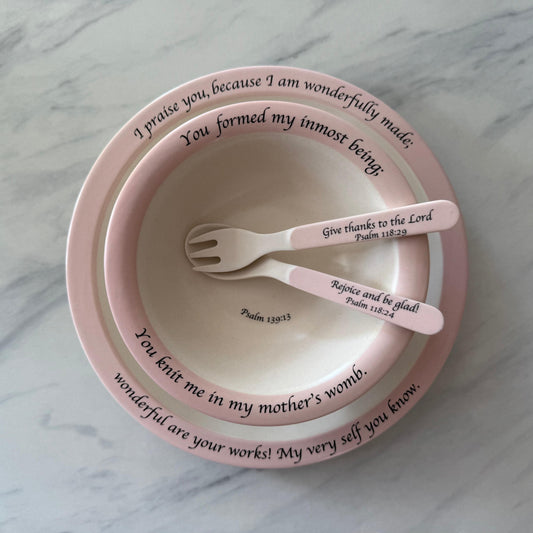 Children's Dinnerware Set - Pink-tbgypsysoul