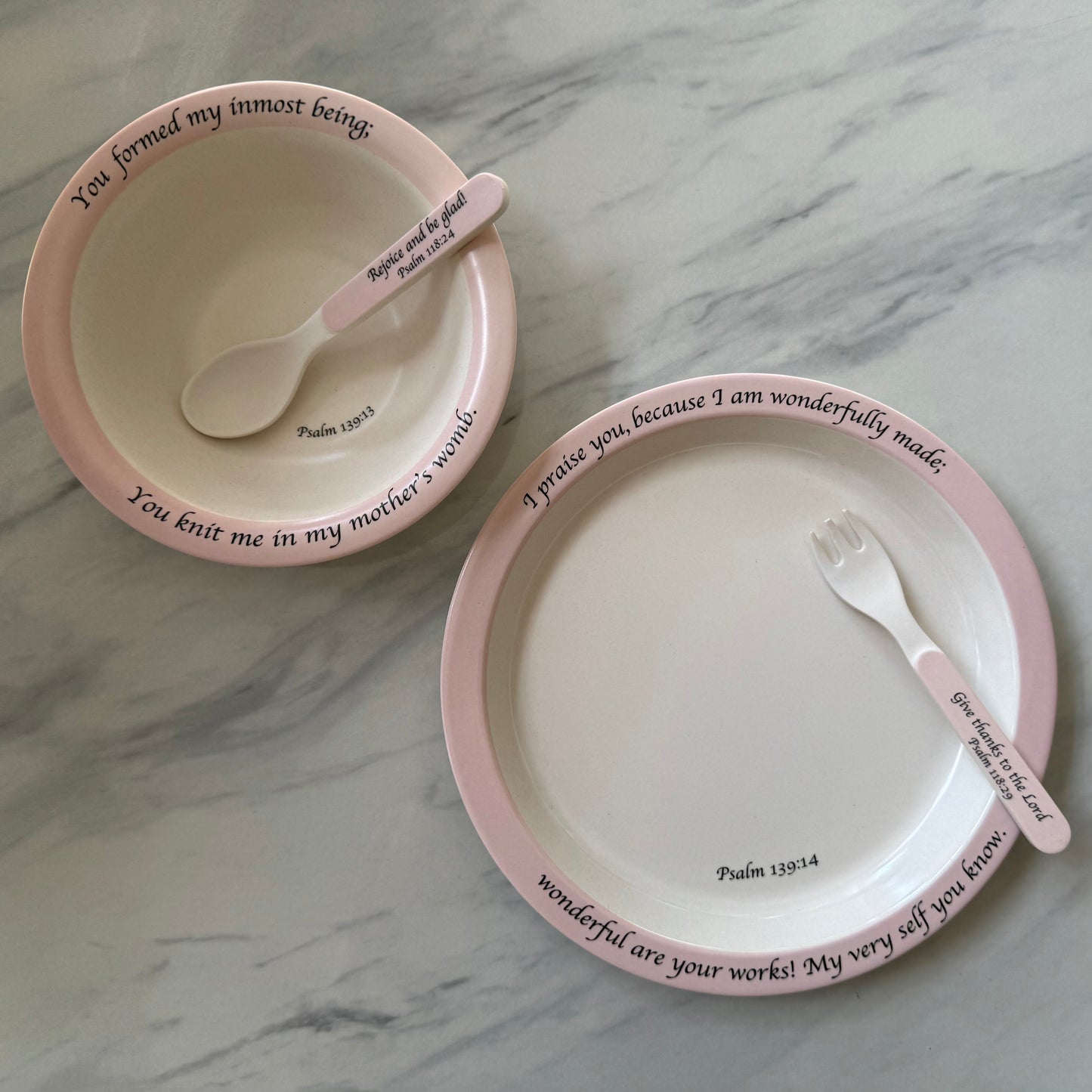 Children's Dinnerware Set - Pink-tbgypsysoul