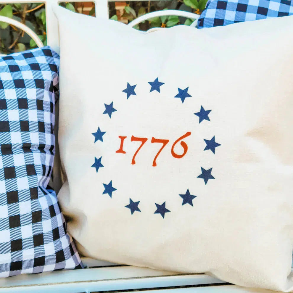 Colonial Stars 1776 Pillow Cover-Pillows-tbgypsysoul
