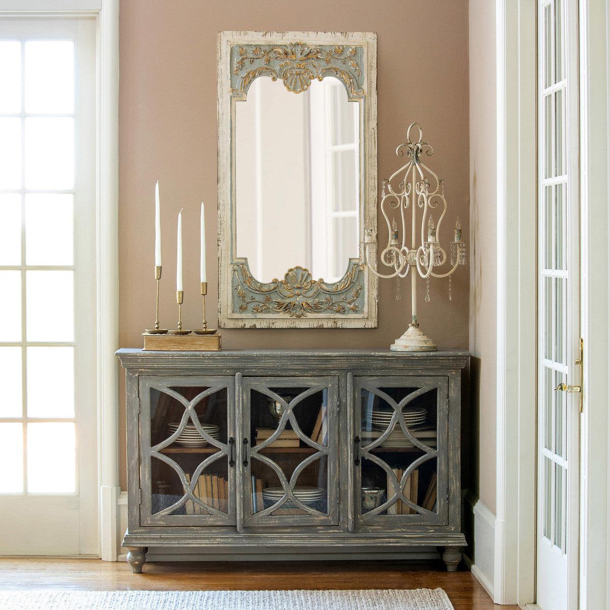 Coquille Carved Wood Mirror-Mirror-tbgypsysoul