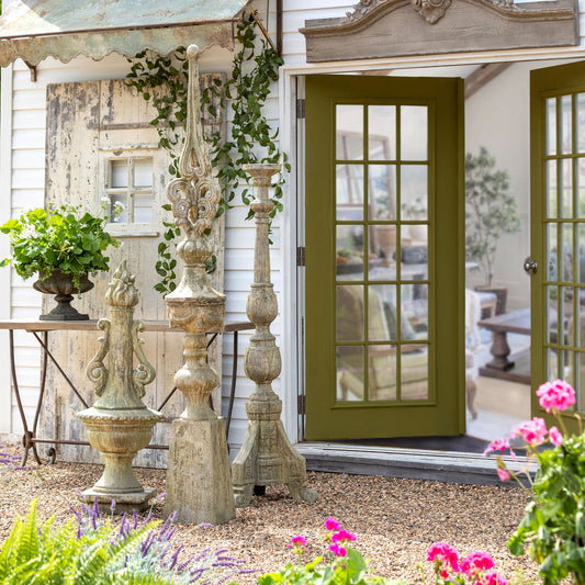 Courtyard Tall Candle Holder-Candle Holders-tbgypsysoul