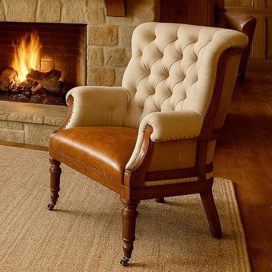 Couture Ranch Havana Wingback Chair-Accent Chair-tbgypsysoul