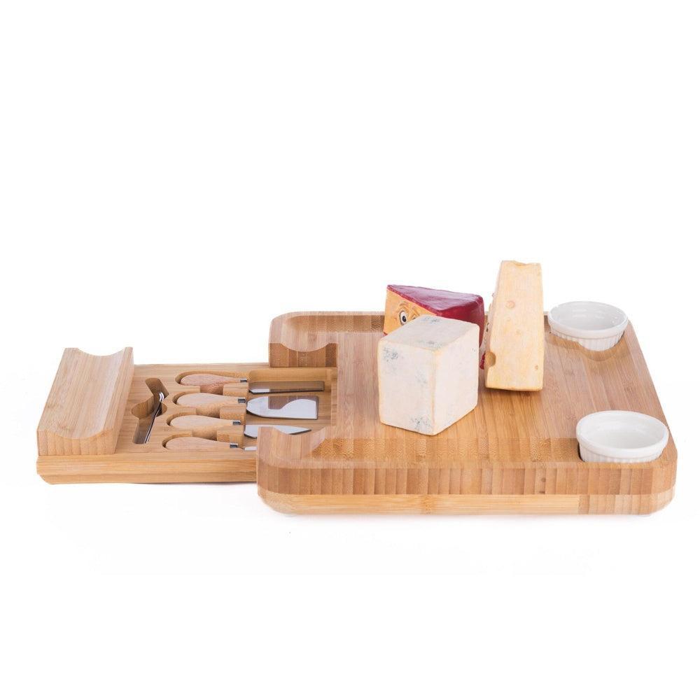 Creepy Cheeses On Charcuterie Board With Knife Set by Katherine's Collection-Seasonal Decor-tbgypsysoul