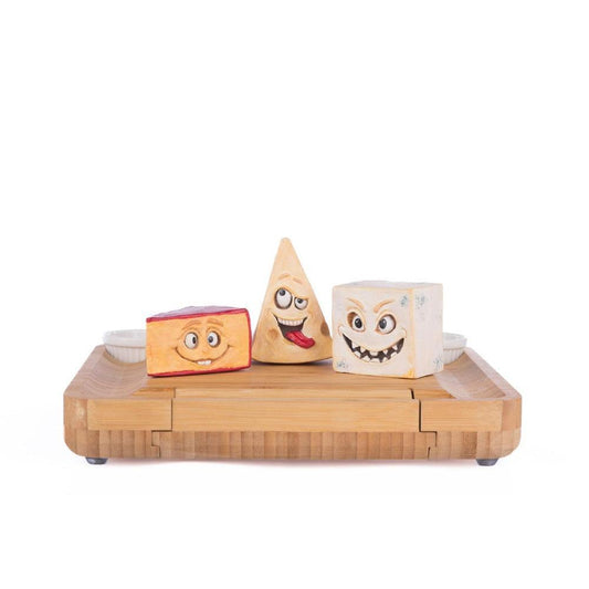 Creepy Cheeses On Charcuterie Board With Knife Set by Katherine's Collection-Seasonal Decor-tbgypsysoul