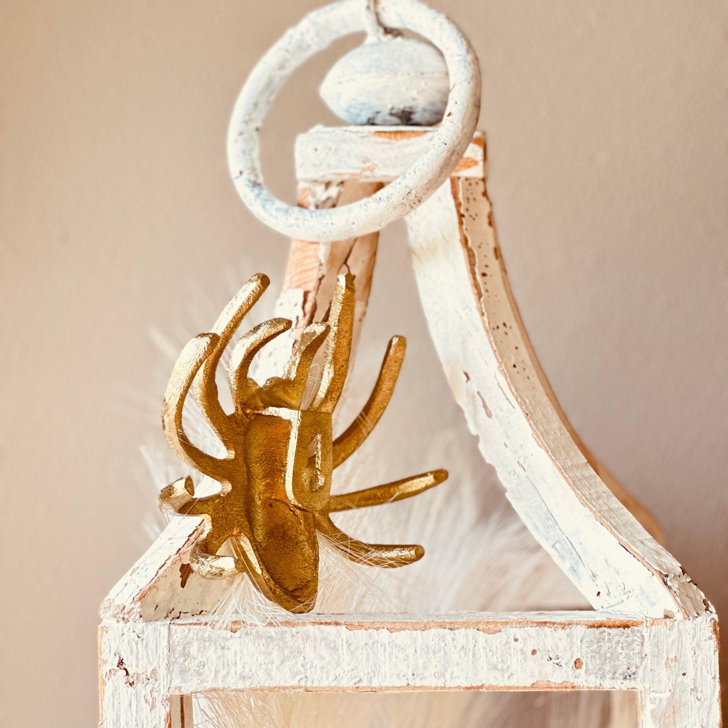 Creepy Crawly Gold Spiders-Halloween Decor-tbgypsysoul