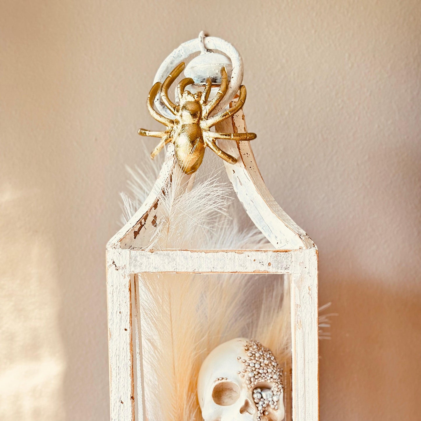 Creepy Crawly Gold Spiders-Halloween Decor-tbgypsysoul