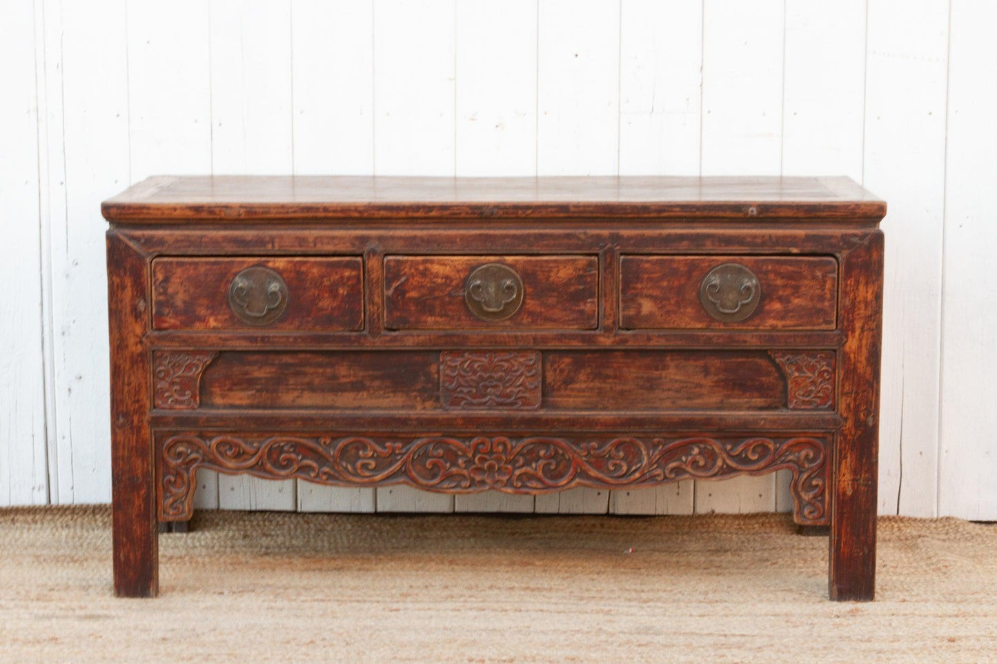 Early 19th Century Qing Dynasty Carved Console-Console Table-tbgypsysoul