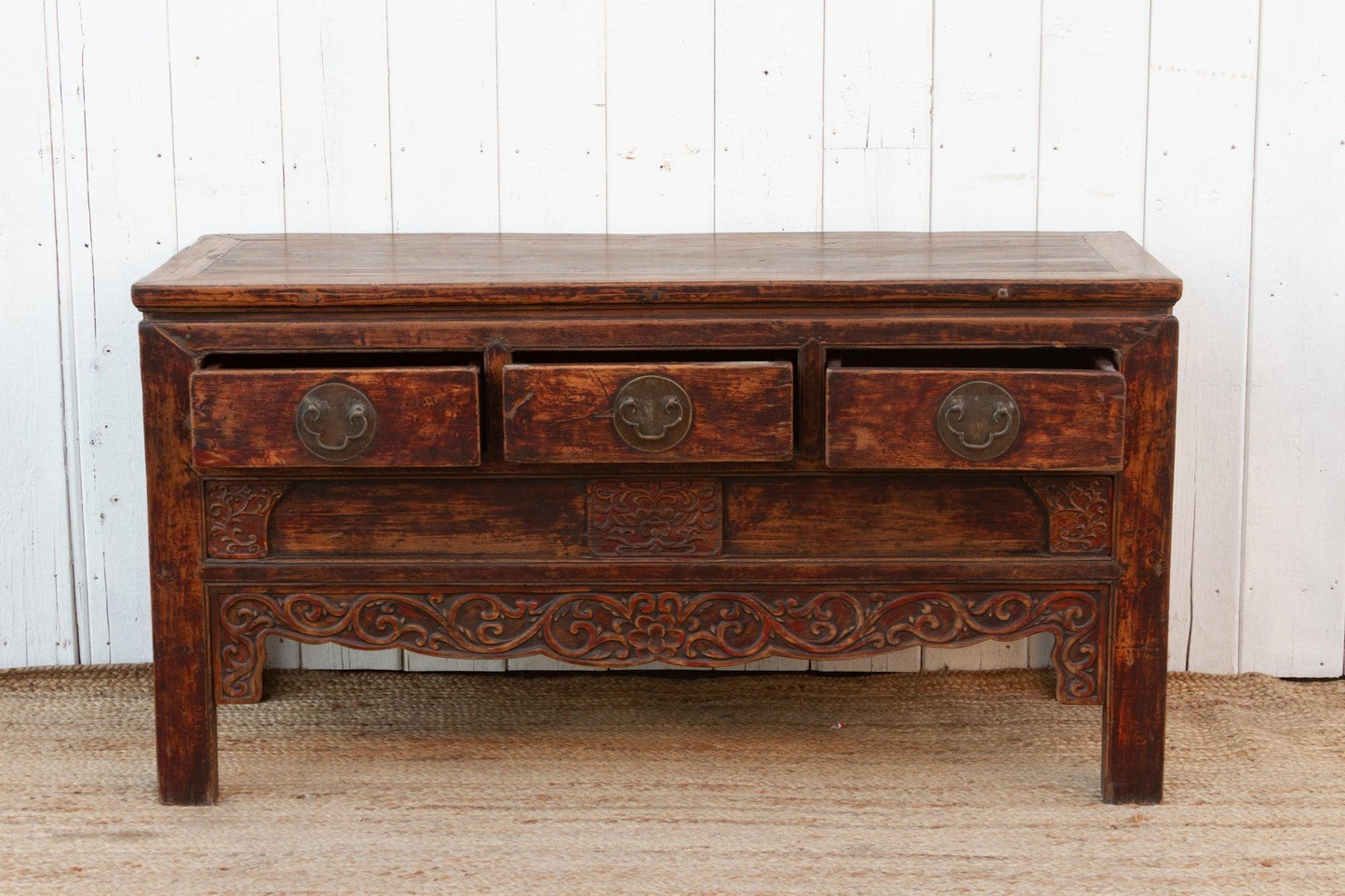 Early 19th Century Qing Dynasty Carved Console-Console Table-tbgypsysoul