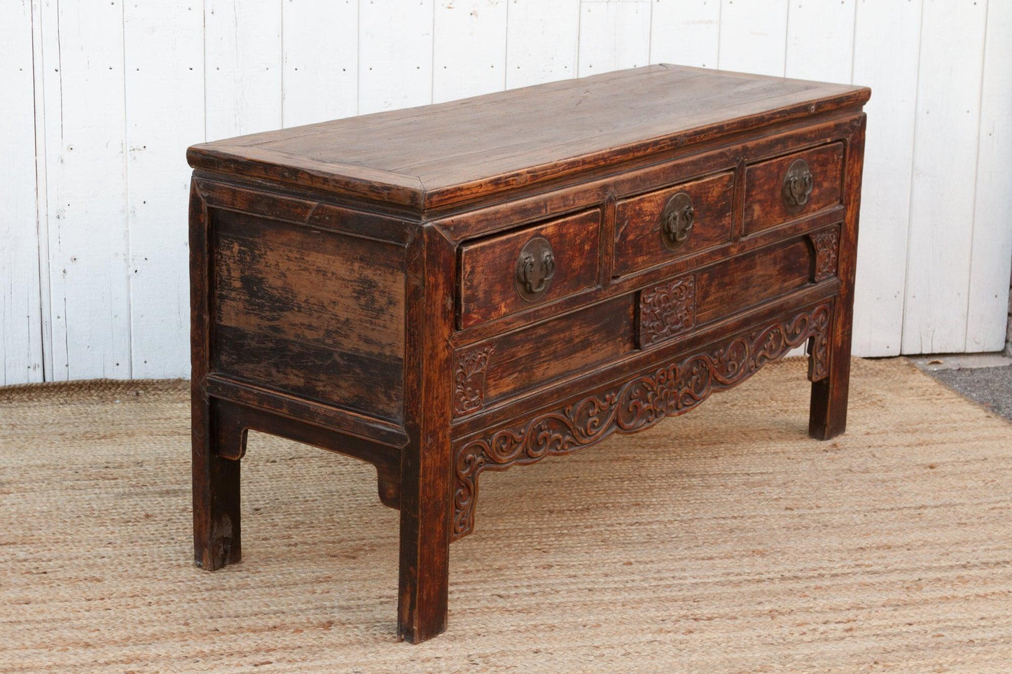 Early 19th Century Qing Dynasty Carved Console-Console Table-tbgypsysoul