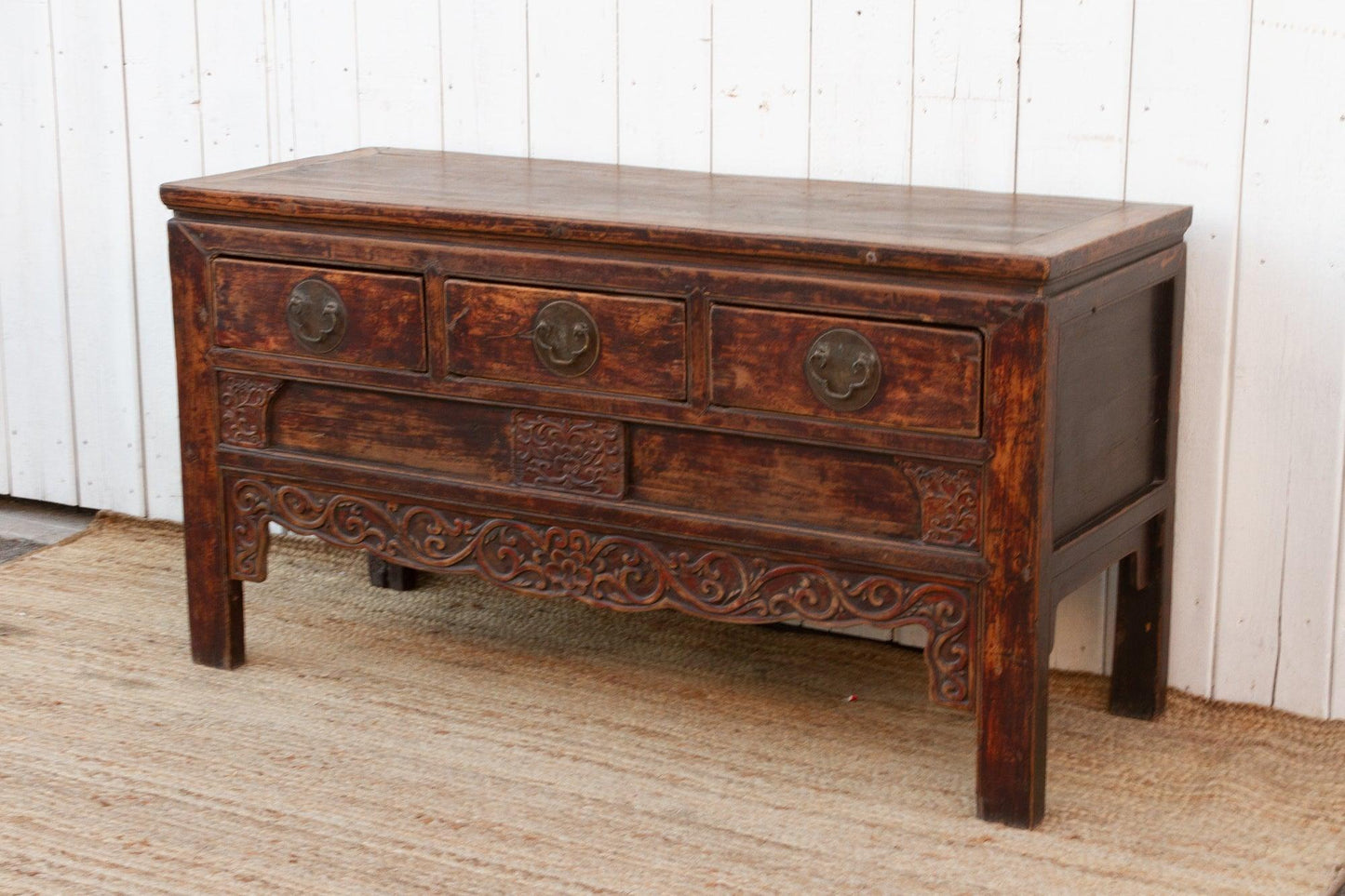 Early 19th Century Qing Dynasty Carved Console-Console Table-tbgypsysoul