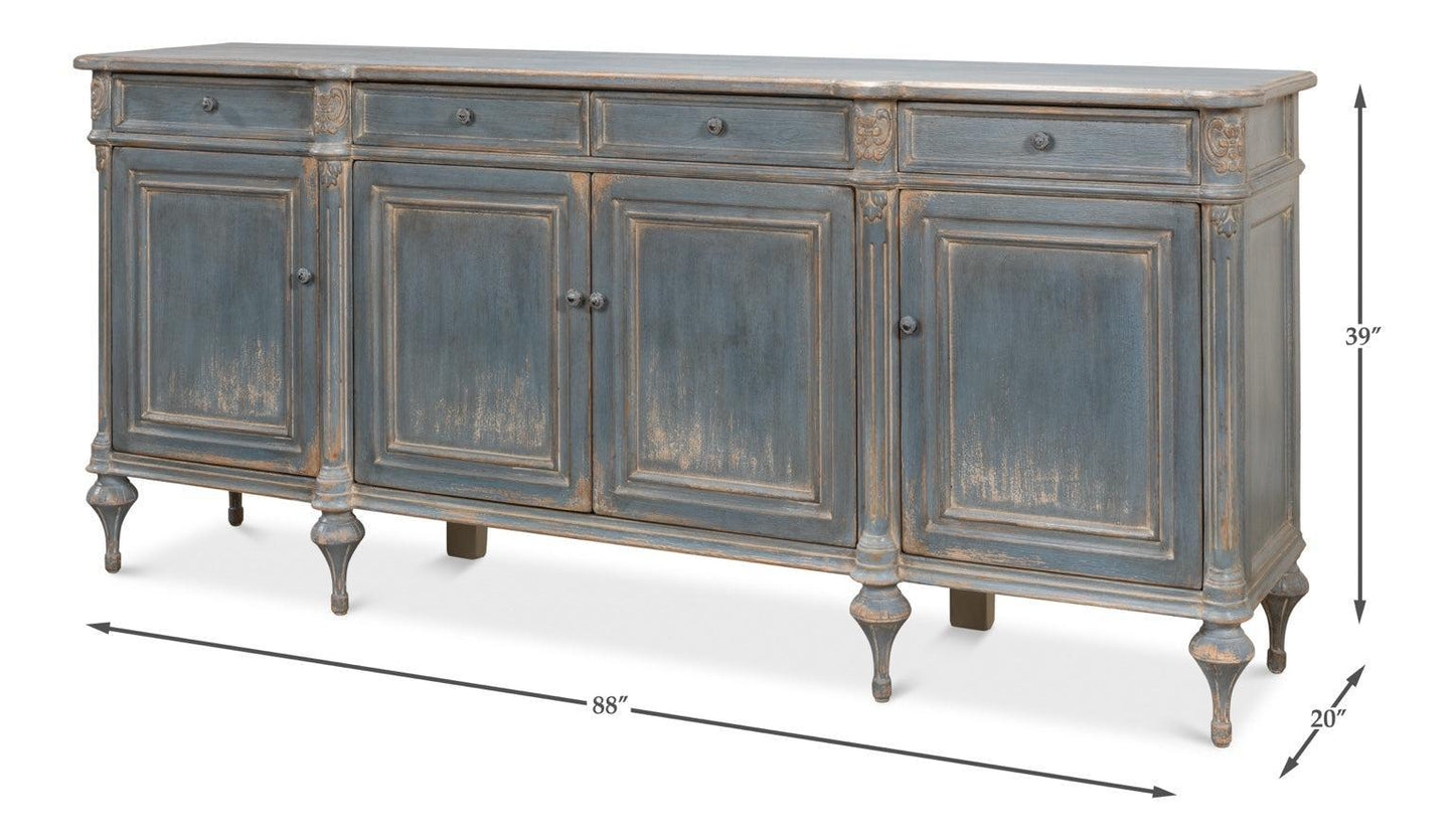 The Élevé Ranch Sideboard - Blue Patiné-Buffet Sideboard-tbgypsysoul