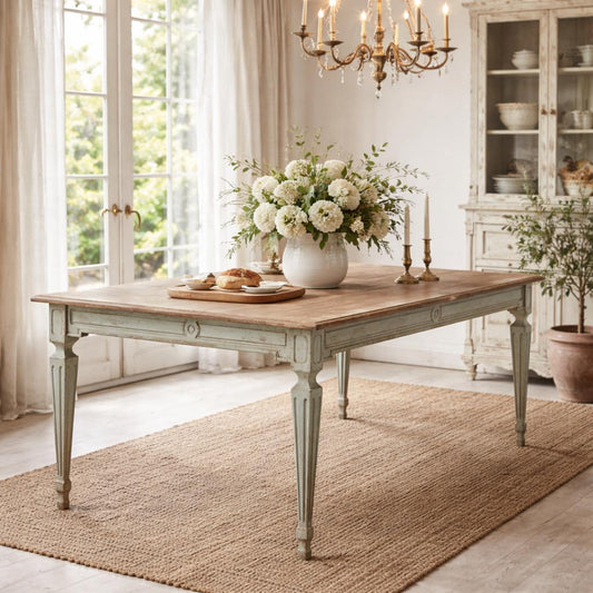 The Elise Dining Table, Sage-Dining Table-tbgypsysoul