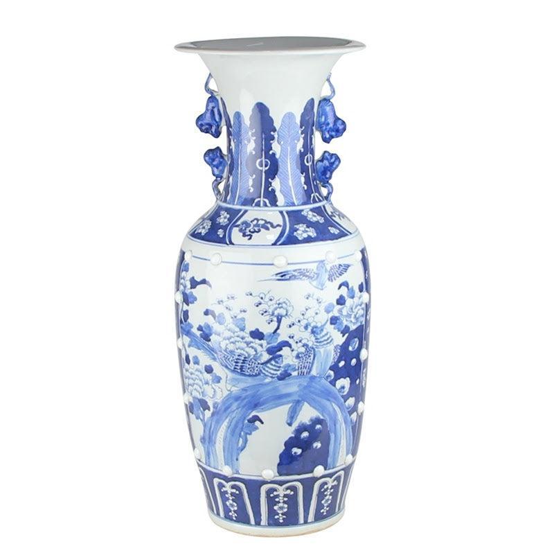 Extra Large Bird Scene Vase-Shop-tbgypsysoul