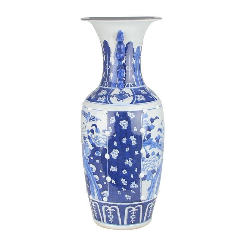 Extra Large Bird Scene Vase-Shop-tbgypsysoul