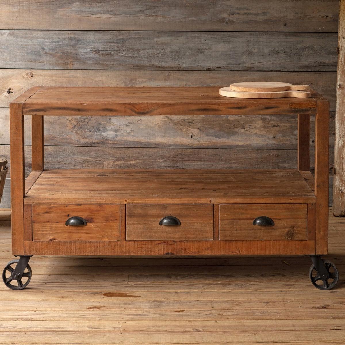 Factory Cart Island-Kitchen Island-tbgypsysoul
